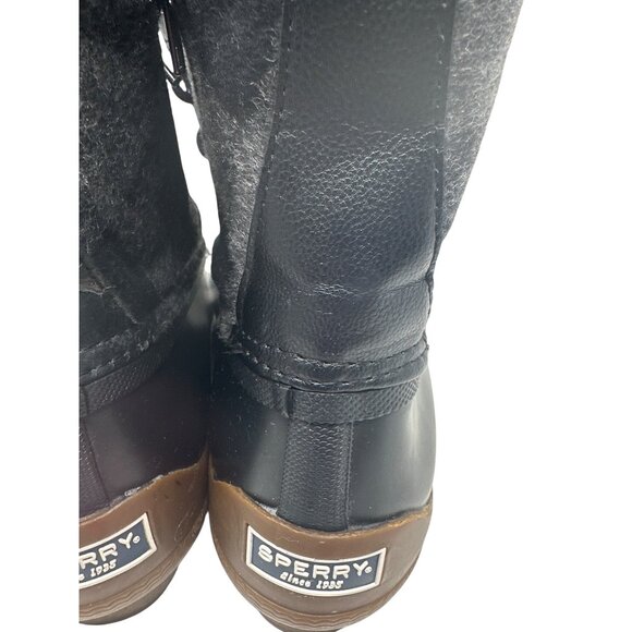 Sperry Womens Wool & Rubber Duck Boots Black/Gray Size 10M - Picture 4 of 14